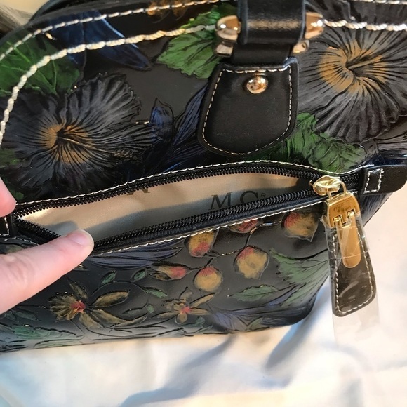 🌙🔥3xHP🔥 NWT ONE OF A KIND BEAUTIFUL LEATHER&HAND PAINTED PURSE-WEARABLE ART! - Picture 10 of 13